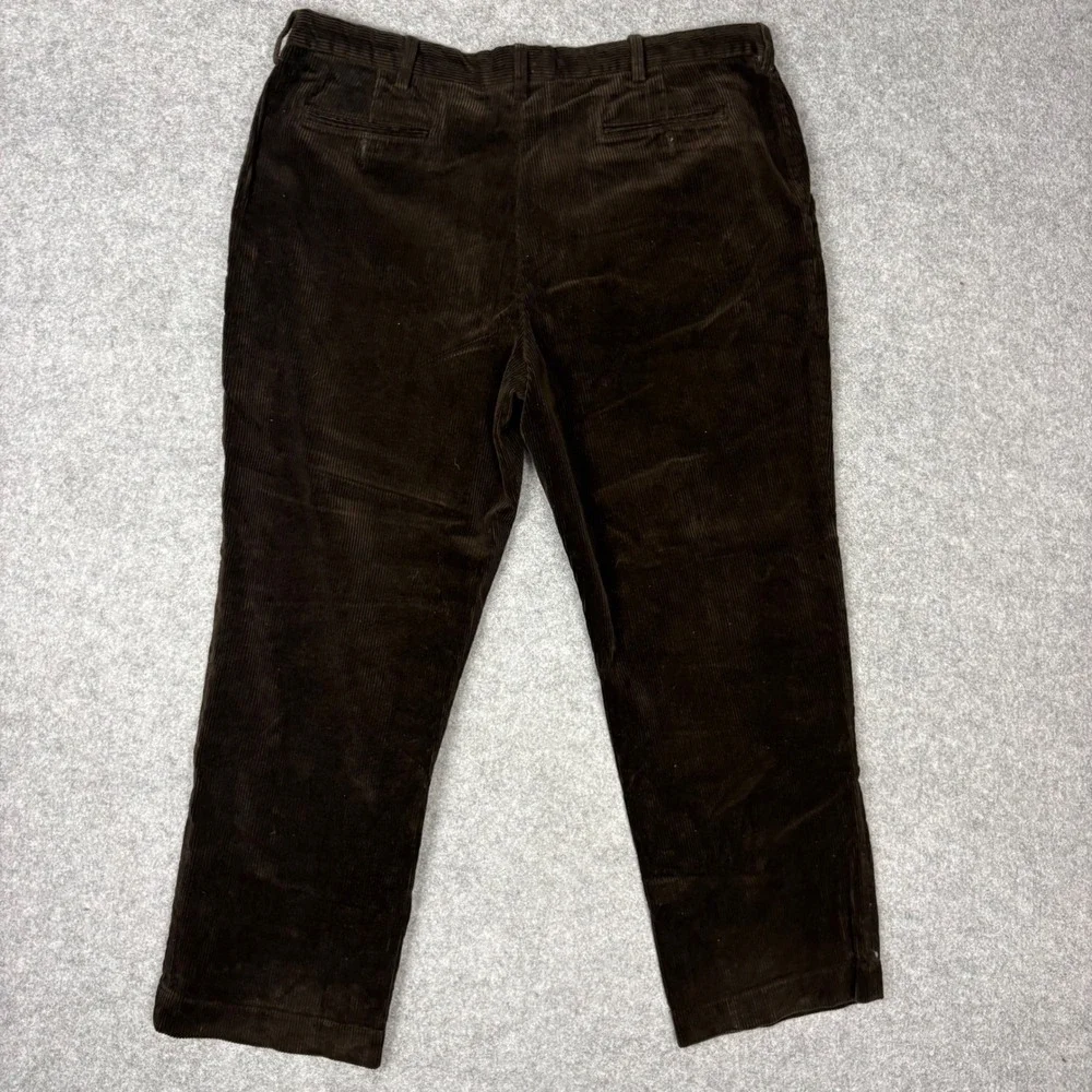 Polo Ralph Lauren Mens Brown Corduroy Pants 40x30 Straight Leg Wide Wale